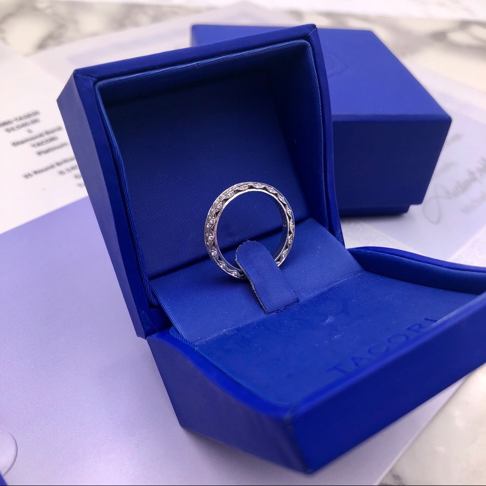 TACORI - 18k white gold - diamond wedding band - Picture 4 of 8
